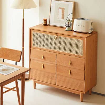 Rattan Home Accent Cabinet