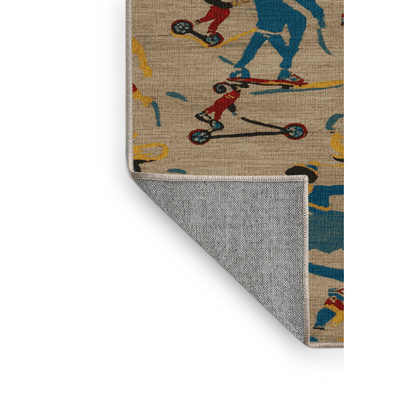 Tapis lavable pour patins à roues alignées, Rond 3 pi