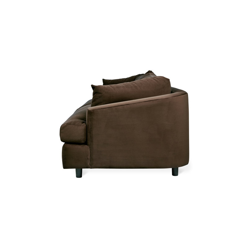 Thalia Sofa, Velvet Cocoa