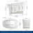 Forma 51'' Japanese Freestanding Tub Solid Surface Deep Soaking Bathtub-115802080