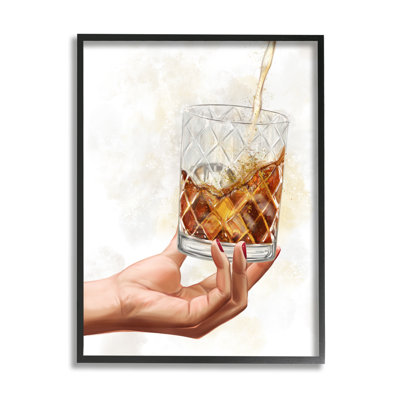 «Verser Liqueur Glass Beverage», art mural texturé giclée par Ziwei Li_aq-530