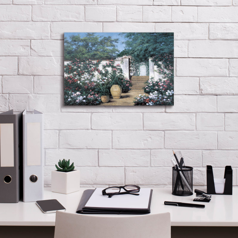 «Jardin de fleur» par Diane Romanello, H 12 po x l 18 po