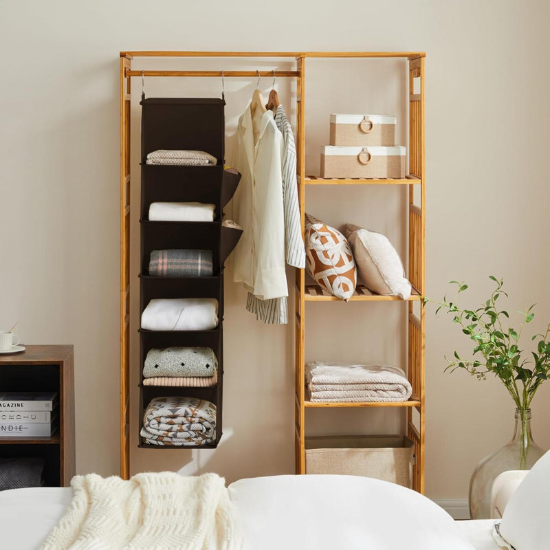 Elkan Hanging Organizer, 47.2" H x 11.8" W x 11.8" D, Brown
