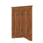 Armoire de rangement autoportante triangulaire pour salle de bain avec tablettes réglables-469817601