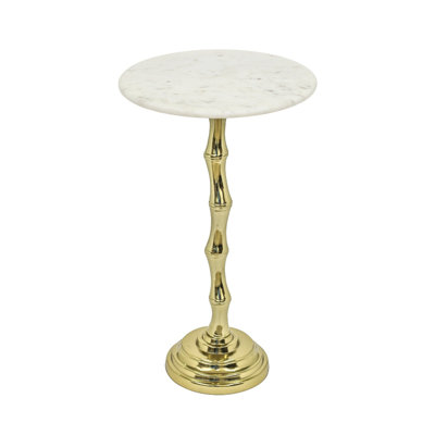 Table d'appoint moderne moderne, table de bout avec base en aluminium pour salon, chambre à coucher