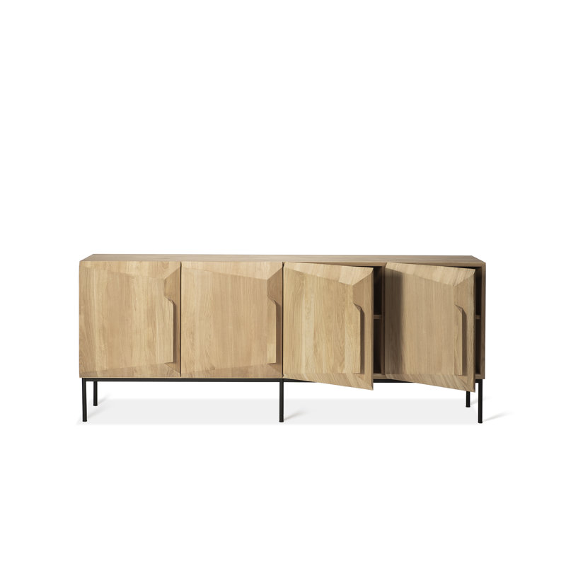 Stairs 78.7'' W Solid Wood Sideboard