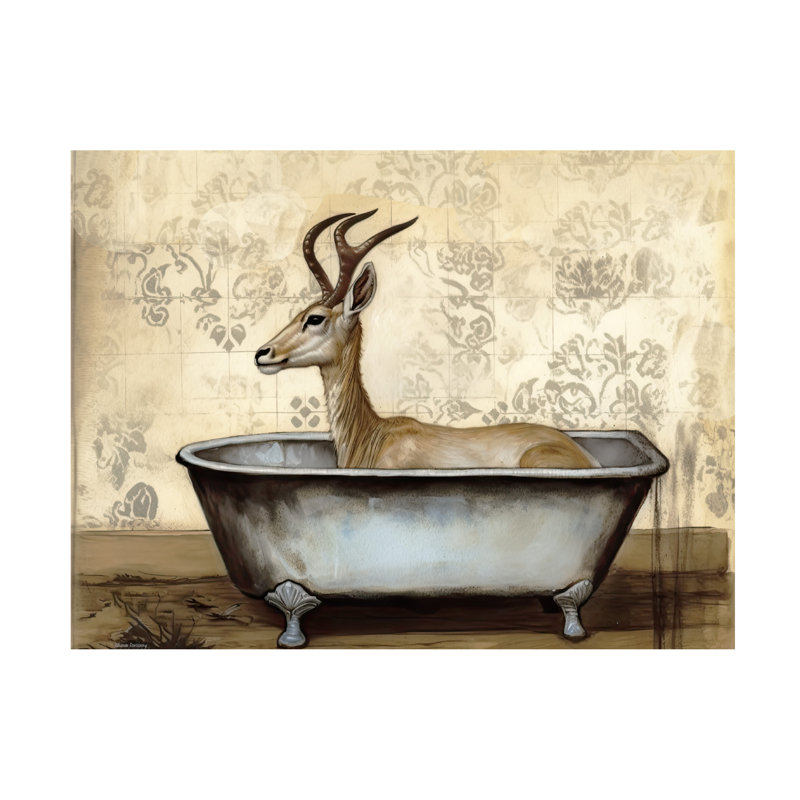 Art sur toile Sasha Bathtime 4, H 35 po x l 47 po