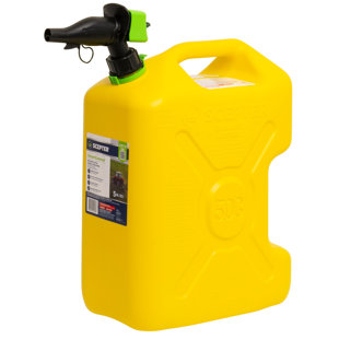 Scepter SmartControl Dual Handle Diesel Gas Container Jug, 5 Gal, 4 Pack, Red (Set of 4)