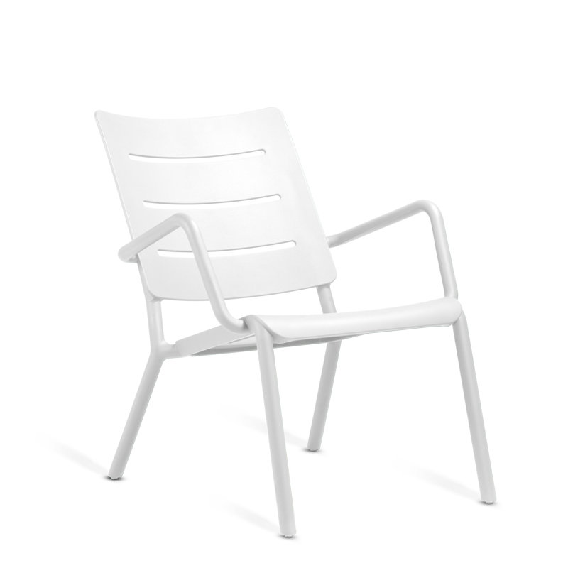 Chaise de patio Outo, Blanc