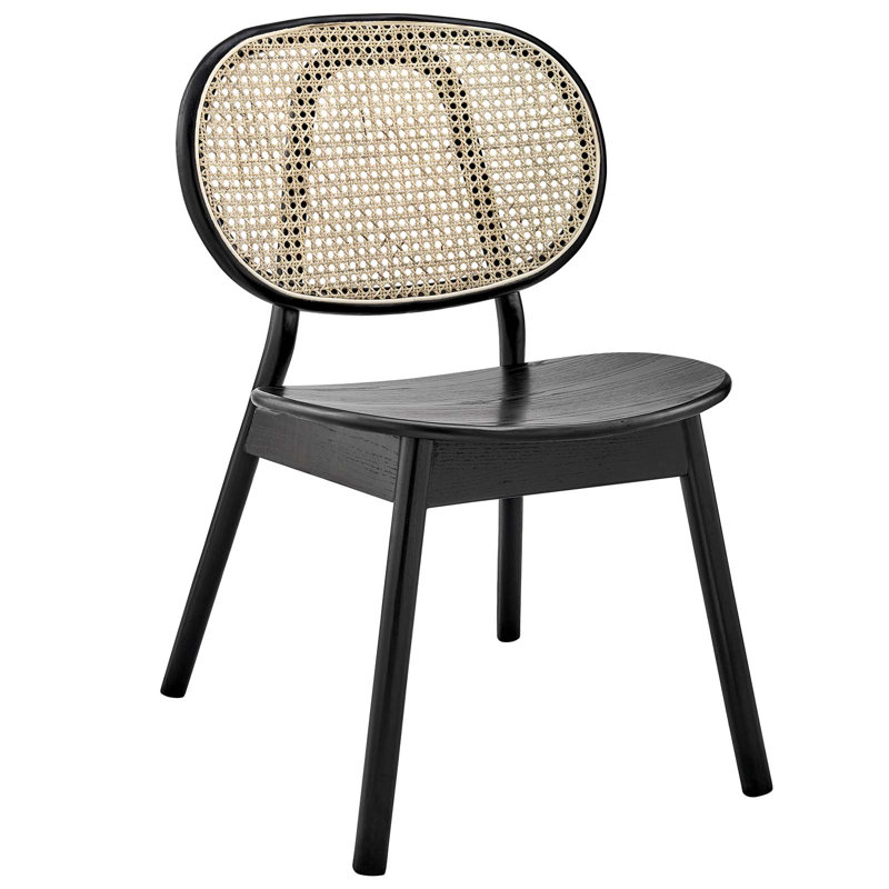 Malina Wood Dining Side Chair by Modway, Black
