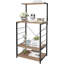 Derkovic 60cm Standard Baker's Rack with Microwave Compatibility Wooden Shelves-1792106849