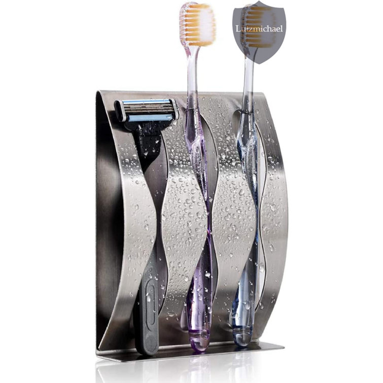 menggutong Premium Wall Mounted Toothbrush Holder，Stainless Steel