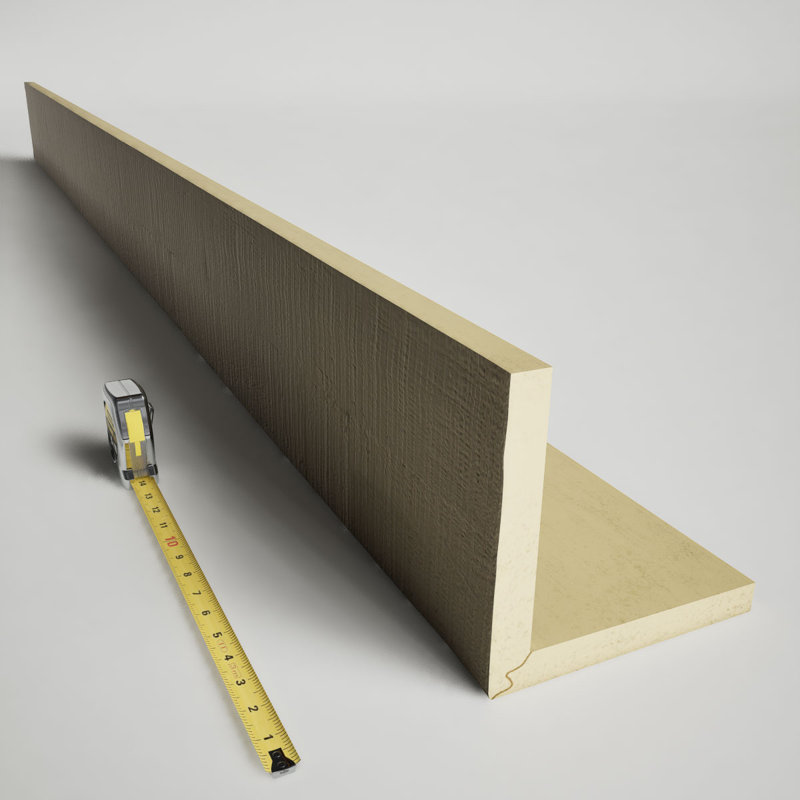 Sangle à poutre lisse, à utiliser avec poutre en bois Heritage, Brume champagne, 24'L, 8"H x 12"W