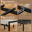 Metal Bed Frame with Charging Station & LED Headboard & Movable Storage Rack-1337937810-1337937812