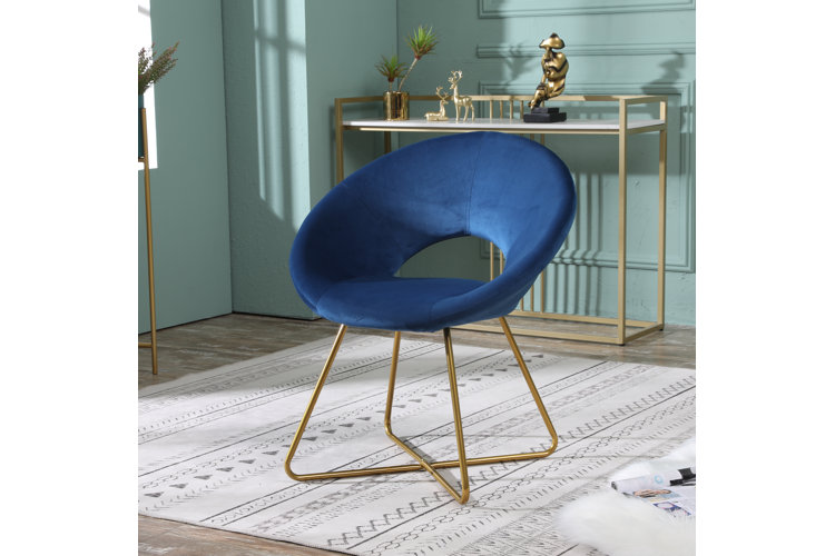 Grinnell 28" Wide Velvet Papasan Chair