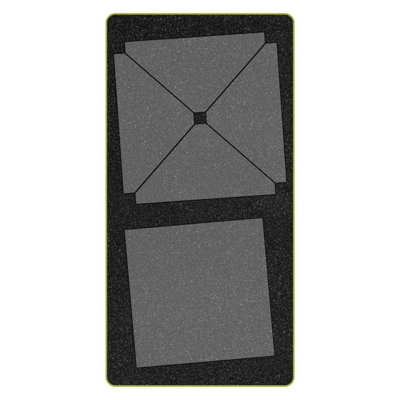 AccuQuilt GO! Matrice de découpe de tissu à bord 12 po Ohio Star pour projets de courtepointe
