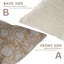 Housse de coussin décoratif en lin 14 x 14, housse de coussin en lin épais imprimé à la main, taie d'oreiller - Meraki-1525704584-1508307622