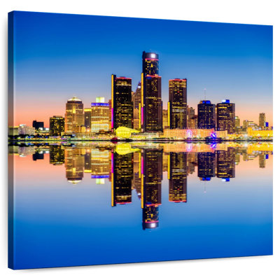 Arney Detroit Sunset Reflection