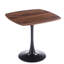 Table de salle à manger 31,5 pouces en noyer pour la décoration - apparence moderne, construction, placement polyvalent, installation rapide, style contemporain facile d'entretien, structure stable, plusieurs options de placement, facile