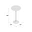 Round Glass Top Metal Base Dining Table