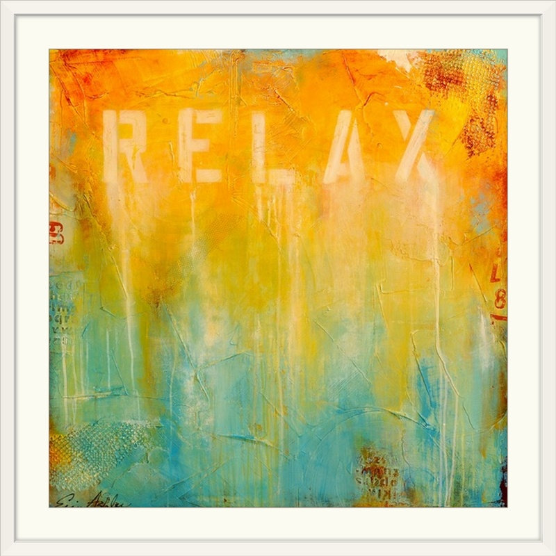 «Just Relax» par Bellemy, impression, H 35 po x l 35 po x P 1,5 po, Toile