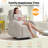 Delba 37"Modern Upholstered Nursery Rocker Recliner,Manual Swivel Glider Recliner with Rounded Armrest and Double Pockets-404787446-427931835