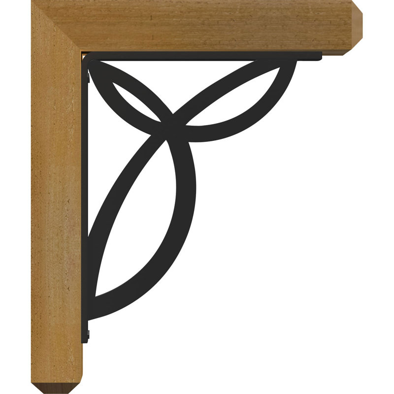 Support simple 4 po Versailles Ironcrest Versailles, H 16 po x P 14 po, Cèdre rouge de l'Ouest l 4 po x T 2 po (sciage br