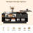 Jullisa 42.5 "Lift Top Coffee Table With RGB LED Lights, Removable Tray