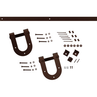 Ensemble de quincaillerie de porte de grange simple standard Premium Horseshoe