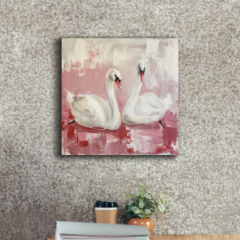 «Graceful Duo» par Svetlana Aleynikova, art mural sur toile, H 18 po x l 18 po
