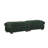 Upholstered Green Faux Rabbit Fur Flannel Rectangle Ottoman-1811430558