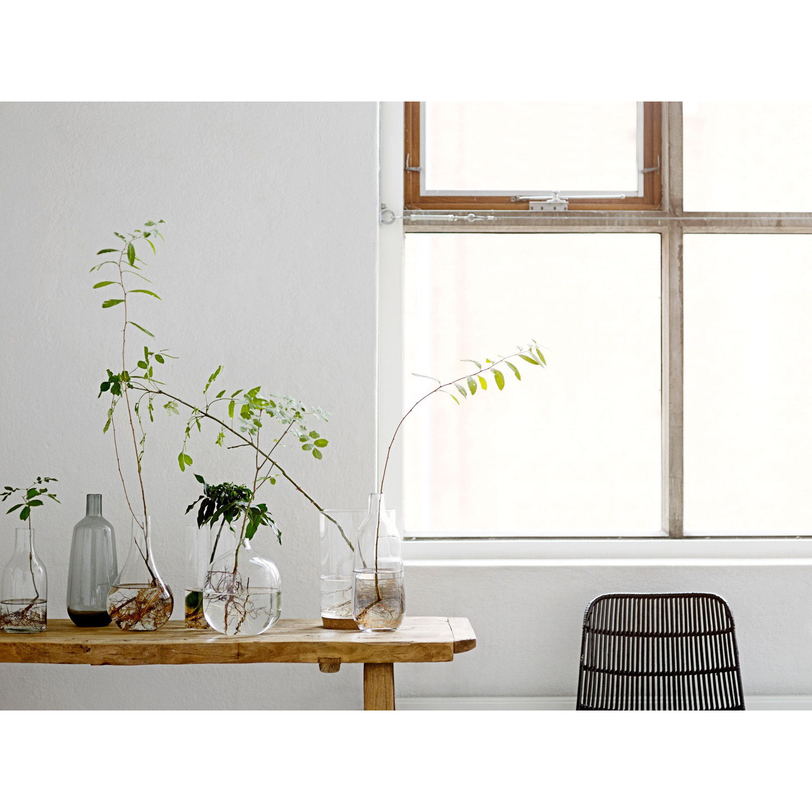 Madaki 8.25'' Glass Table Vase, Clear
