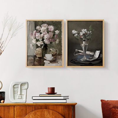 «Vintage Floral III», 2 pièces