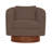 Camino 32'' Wide Genuine Leather Top Grain Leather Swivel Barrel Chair-61492612-61492607