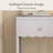 Set of 2 Lavender Nightstands with Drawer and Open Shelf, Modern Scalloped Edge Bedside Tables, Small End Tables with Storage