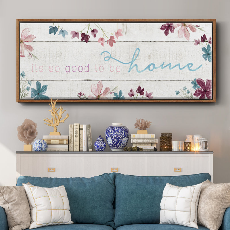 Good To Be Home- Framed Canvas
