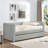 Phillip Modern Upholstered Daybed with Pull-Out Bed & Striped Design-240825432