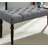 Tufted Turned Leg  Dining Bench, Gray