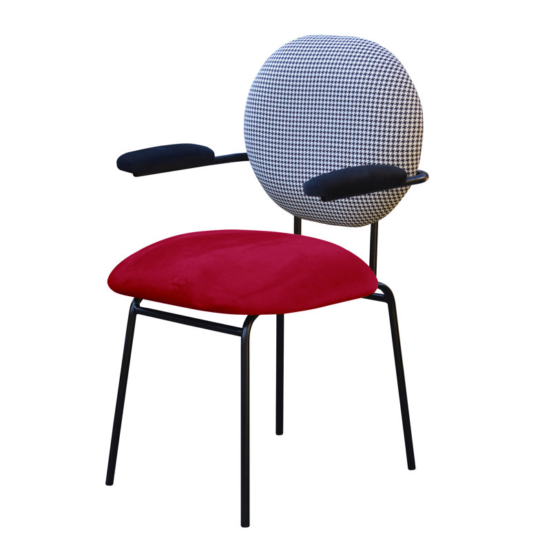 Plum Upholstered Armchair, Pink