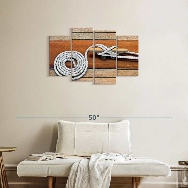 Aletra Rope Knots And Cleat, 22'' H x 36'' W