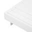 Chaise longue d'extérieur avec coussin hydrofuge crème