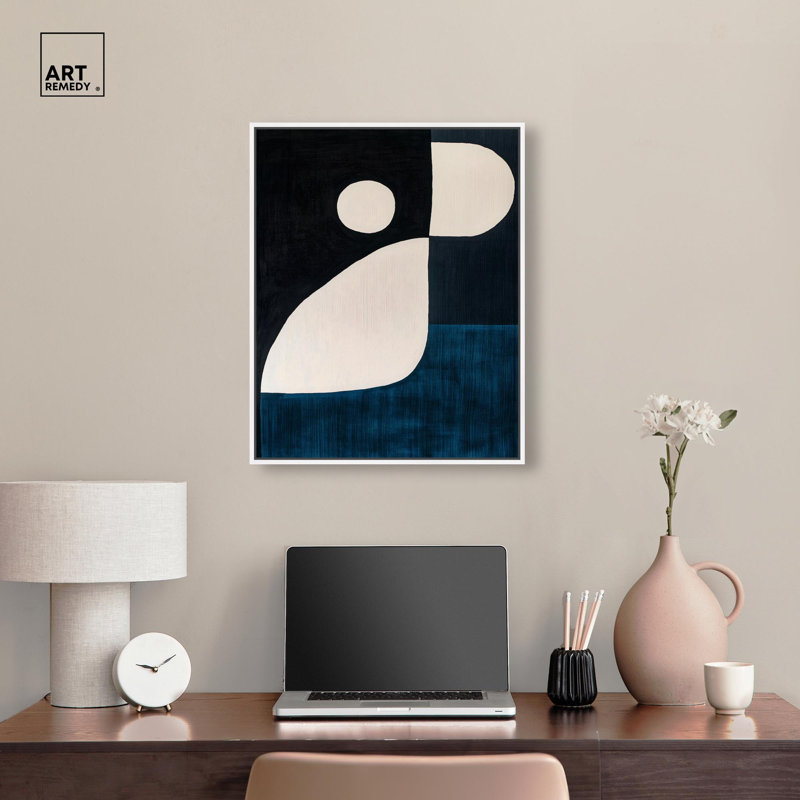 Décoration murale "Ghostly Gap II" par Art Remedy, cadre blanc, 20 x 24, H 25 po x l 21 po, Cadre blanc