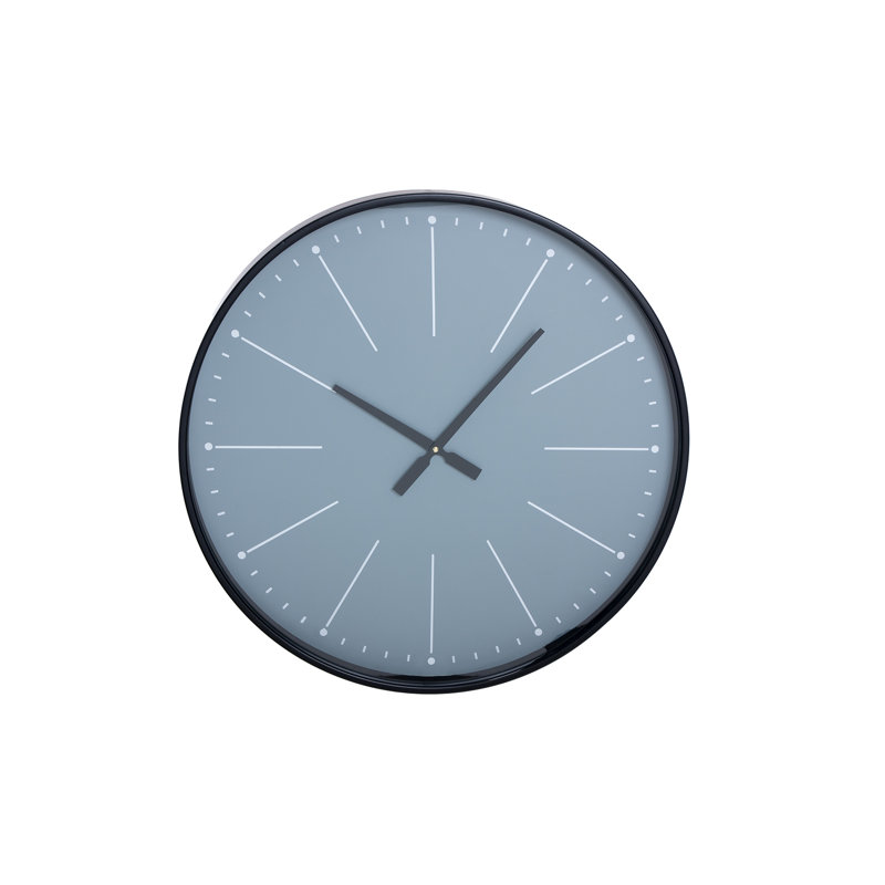 Metal Wall Clock, Black
