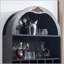 Armoire à vin arquée avec support à vin amovible et tablettes réglables-133668356