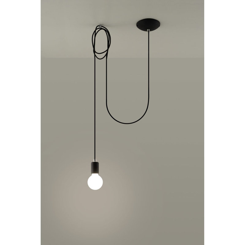 Dan 1 - Light Black Bulb Pendant