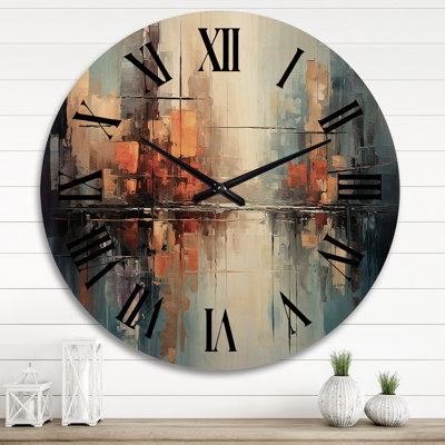 Horloge murale en bois massif Netea