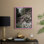 Impression florale vintage encadrée Cxxxviii - bois massif