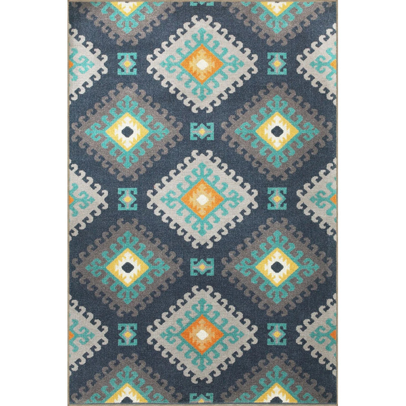 Multicolored Traditional Motif Patterned Vintage Decorative Carpet 3404, Rectangle 4'8" x 6'7"
