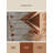 Soft Plush Mondale Festival Tent Scene Bohemian Geometric Area Rug in Beige – Beige Binding-774602873