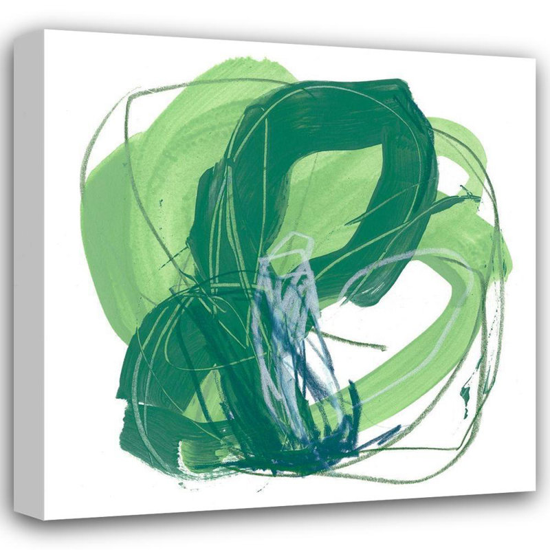 «Ivy Bronx Vess, June» par Erica Gallery, reproduction d'art sur toile titrée: Schéma de jade, H 15 po x l 15 po